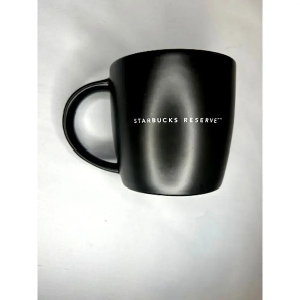 Starbucks Reserve 2011 Mug 16 oz Matte Black Star R Logo Bone China
